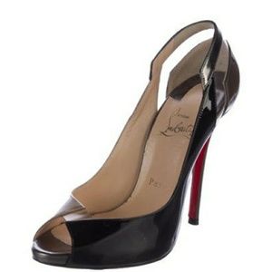 Christian Louboutin peep toe shoes